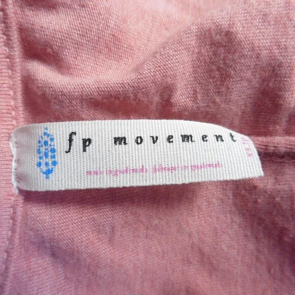 Free People Movement City Vibes Oversized Pink Tunic with Pockets XS - Picture 3 of 3